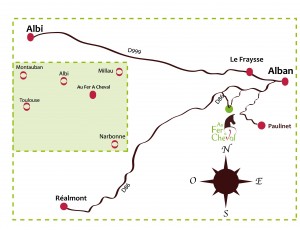 Au Fer A Cheval entre Toulouse et Montpellier